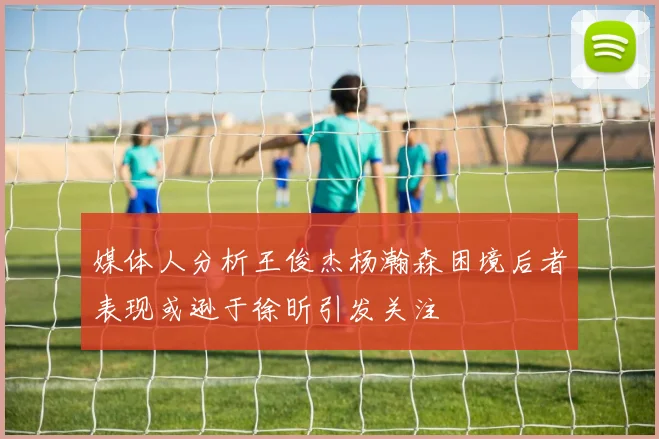 媒体人分析王俊杰杨瀚森困境后者表现或逊于徐昕引发关注